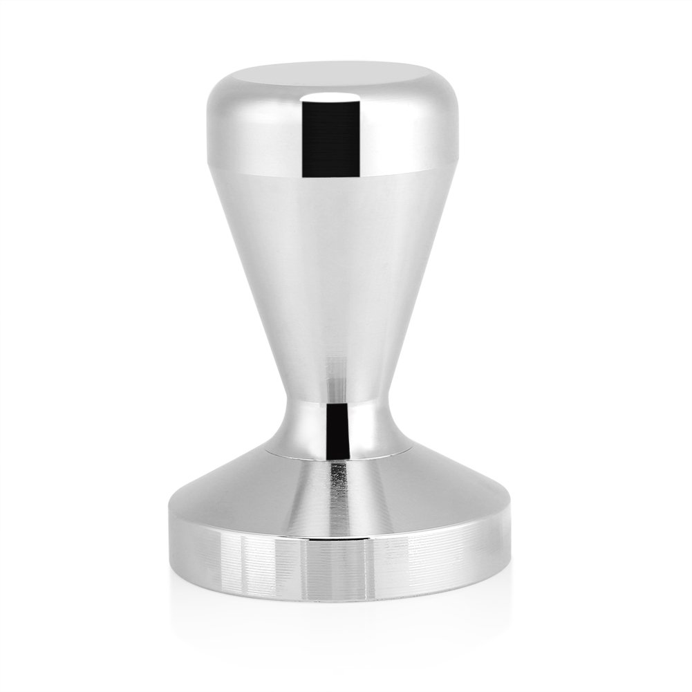 VBESTLIFE 57.5 mm / 49 mm Stainless Steel Coffee Tamper, Flat Base Espresso Beans Press Tool Espresso Tamper (57.5 mm)