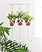 Mkono Macrame Plant Hanger Triple Hanging Planter Wall Home Decor 30 Inches