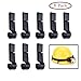 Helmet Clips for Headlamp,Headlight Hook on Narrow-Edged Hardhat Safety Cap(8pack)