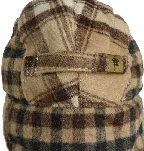 Christys Crown "Larmoos" Plaid Wool Trooper Snowboard Hat Aviator