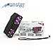 Monster Stun Gun with LED Flashlight & Disable Pin, 25 Million Volts, Rechargeable, Polka Dot Purple