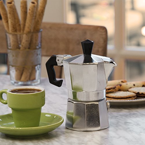 Primula Aluminum Espresso Maker Aluminum For Bold, Full Body