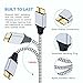 USB 3.0 Cable, Eversame 3 Ft/1M Super Speed USB 3.0 A Male to Micro B External Hard Drive Cable Cord with Gold-Plated Connectors For Galaxy S5, Note 3, Camera and More(2-Pack,White)