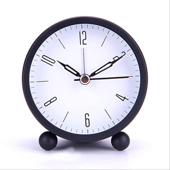 Amazon.de Mechanischer Wecker Retro Desktop Clock Runde Metall