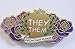 Dark Spark Decals They Them Pronouns Please Gender Identity Pin 1.75