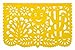 Mexican Tissue Papel Picado Banner I Salio El Sol I 12 Tissue Panels in Medium Size Multi-Color I Colors and Designs as Pictured