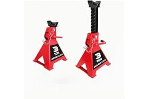 Car Jack with Double Pin Locking Jack Stands Stand Adjustable Heavy Duty Professional SteelJack Stand, 3 Ton (6,600 LBs) for 