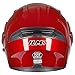 ILM Motorcycle Dual Visor Flip up Modular Full Face Helmet DOT 6 Colors Model 902 (XL, RED)