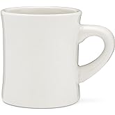 COLETTI Diner Mug &mdash; Heavy Coffee Mug, Retro Coffee Mug &ndash; Sturdy &amp; Heavy Diner Mug &ndash; Nostalgia in Every Sip [Cream, 11 oz, Single]