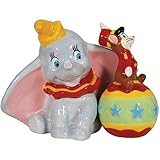 Westland Giftware Magnetic Ceramic Salt and Pepper Shaker Set, 3.5-Inch, Disney Dumbo and Timothy