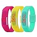ALPS New Womens Mens Kids Silicone Band Touch Screen Sports LED Watch Bracelet (14 Pack)