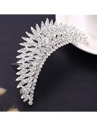 From Amazon.com. Click for details:
 Beauty: Stunning Tiaras with Rhinestones for Wedding/Sweet Sixteen/Flower Girl/Quinceanera/First Communion Crown Headdress-Various Designs (Rhinestone Spike) - The Crafty Owl Beauty: Stunning Tiaras with Rhinestones for Wedding/Sweet Sixteen/Flower Girl/Quinceanera/First Communion Crown Headdress-Various Designs (Rhinestone Spike) - The Crafty Owl
