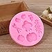 BESTONZON Halloween Vegetable Pumpkin Fondant Cake Mold Silicone Chocolate Mould Sugarcraft Decoration Baking Mould (Pink)