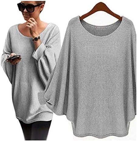 Mococity Hotsellhome Womens Oversized Batwing Clothing Ladies Knitted Pullover Loose Sweater T Shirt Tops Clothes