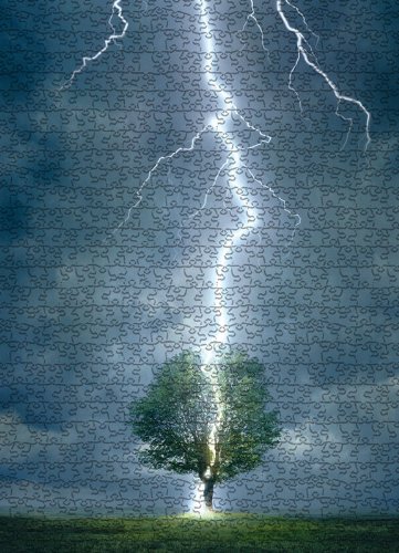 Eurographics Lighting Striking Tree 1000-Piece Puzzle