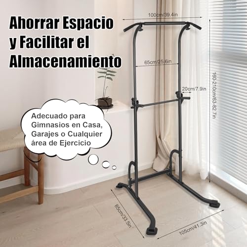 GOHOMKIC Barra de Dominadas, Gimnasio en Casa Estación de Dominadas | Estación Multifuncional de Entrenamiento de Fuerza en Casa, Estación de Dominadas