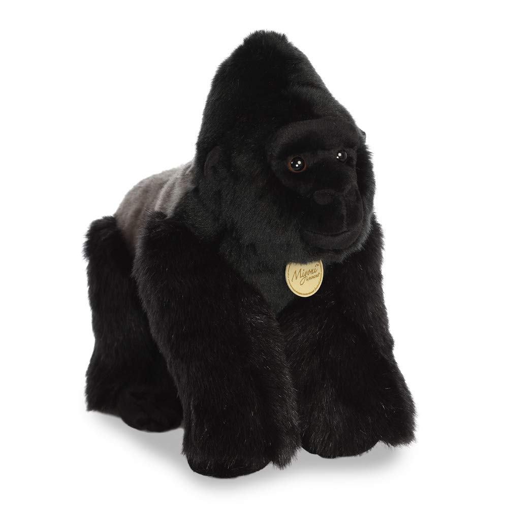 Aurora, 80431, MiYoni Silverback Gorilla, 13In, Soft Toy, Black
