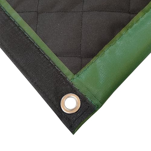 LTCANOPY Acoustic Barrier Outdoor Soundproof Cover Sound Proof Protection Construction Site Sports Pitch Sound Insulation 200 x 100 cm (Green)