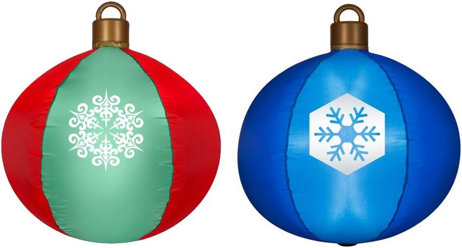 Giant Inflatable Christmas Ornaments Set of