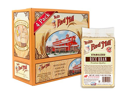 Bob's Red Mill Stabilized Rice Bran, 18 Ounce Bags (Pack of 4) (Package May Vary) Bob's Red Mill Stabilized Rice Bran, 18 Ounce Bags (Pack of 4) (Package May Vary)