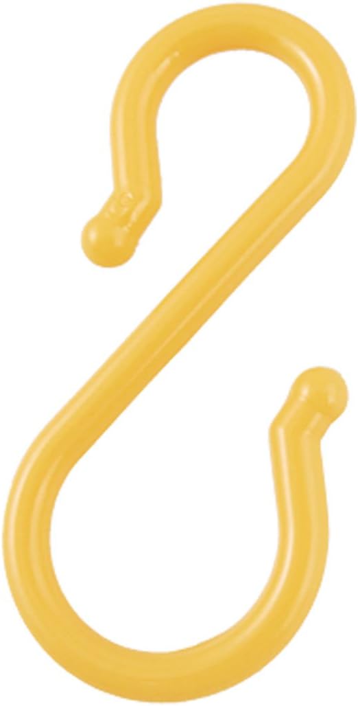 Yellow Punch Bowl S Shaped Plastic Hooks Hangers 4 Pcs Amazon.co.uk