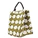 Mziart Reusable Cotton Lunch Bag Insulated Lunch Tote Soft Bento Cooler Bag (Brown Hedgehog)