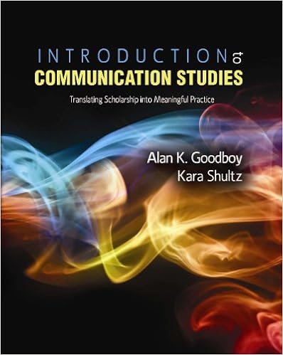 Book cover for Introduction to communication studies: Translating scholarship into meaningful practice