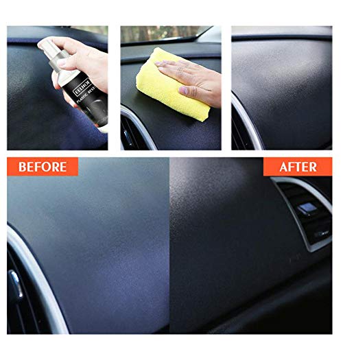 Huahua Car Plastic Parts Retreading Agent, Automotive Interior Maintenance Cleaner Leather Curing,Auto Detailing & Restoration