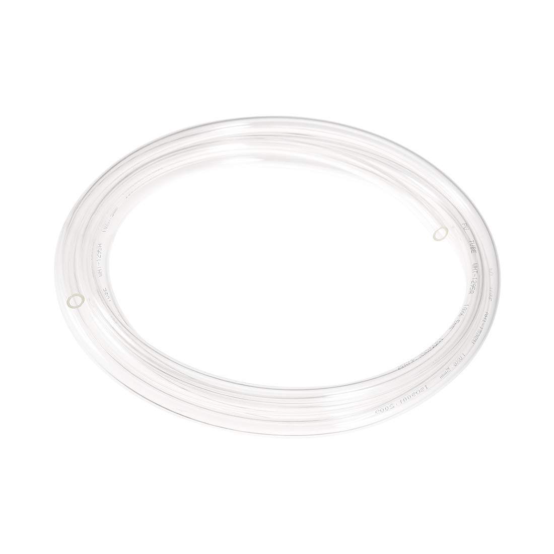 sourcing map Pneumatic Air Tubing, 10mm OD x 6.5mm ID 3 Meter (118 Inch) PU Polyurethane Air Compressor Clear Tubing Hose Pipe