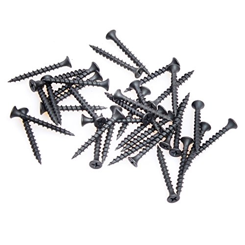 South Main Hardware 330106 1-5/8 Inch #8 Coarse Thread, 3 lbs, Black Drywall Screw with Phillips Drive Bugle Head, 3 Pound