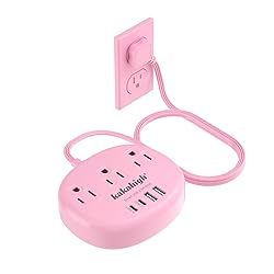 Pink Extension Cord with Surge Protected 1080J - 5