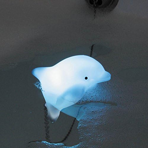 Dolphin Moodlight Bath Plug Blue - If swimming with dolphins is on your ever expanding bucket list, perhaps our Dolphin Moodlight Plug will give you a taster of the experience