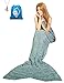 LAGHCAT Mermaid Tail Blanket Knit Crochet and Blanket for Adult, Sleeping Bags (35.5