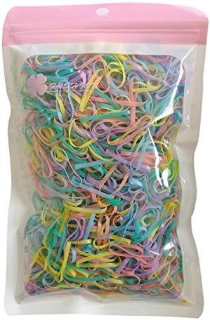 Colorful Hair Ties for Toddlers Small Hair Elastics Candy Color Hair Ties No Damage Tiny Rubber Bands Mini Ponytails for Baby Girls in Bulk