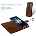 Galaxy S8 Case, S8 Case Embossed Love PU Leather Case TPU Shock Bumper Detachable Magnetic Wallet Case with Slot Wallet Wrist Strap Cover for Samsung Galaxy S8 (Brown)
