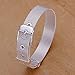Unique Fashion 925 Silver Plated Jewelry Hand Chain Bracelet 10Mm Width Net Watch Strap