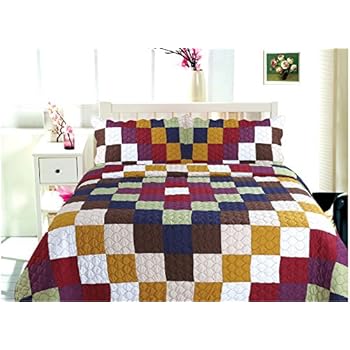 Amazon.com: 3 Piece Oversized King Bedspread Quilt Set to