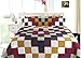 ALL FOR YOU 3-Piece Reversible Bedspread/Coverlet / Quilt Set- Oversize(to The Floor)-Real Patchwork-White Back (King, California King)