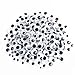 DECORA 8mm-20mm Round Wiggle Googly Eyes With Adhesive on Back Pack of 600
