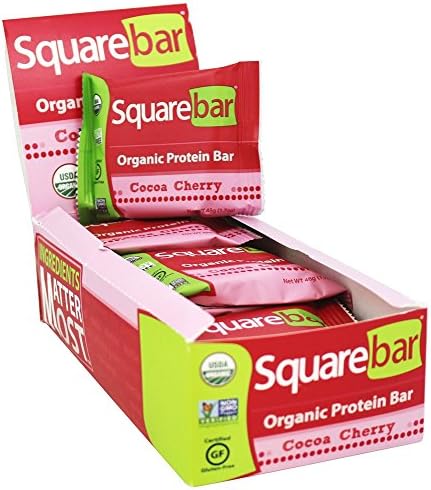 Squarebar - Organic Protein Bar Cocoa Cherry - 12 Bars