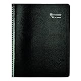 Brownline Monthly Academic Planner, July 2016 - August 2017, Twin-Wire, Black, 11 x 8.5