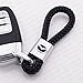 For Mazda Logo Emblem Key Chain Key Ring Metal Alloy BV Style Black Leather Gift Decoration Accessories