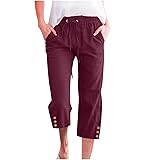 Capri Pants For Women Linen Summer