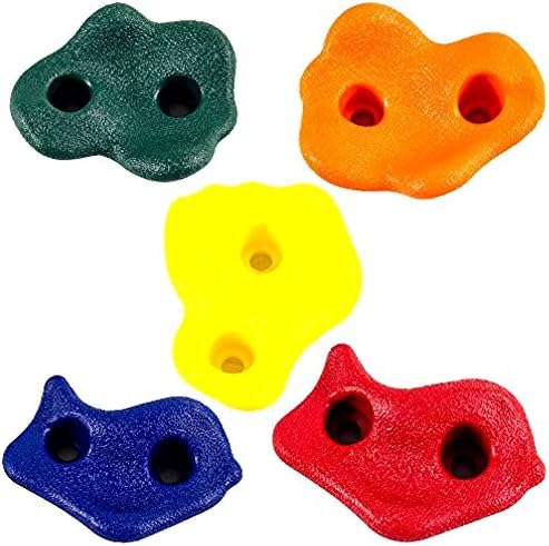 Onner Climbing Stones, Brightly Coloured Climbing Hand Holds, for Indoors and Outdoors, for Kids and Adults