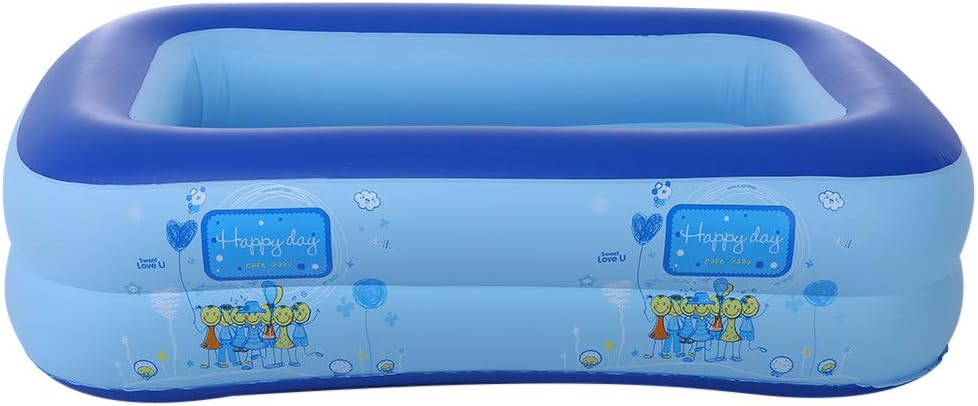 Inflatable Swimming Pool, Summer Party Family Water Play Multi-Layer Inflatable Pool for Ages 3+ Kids and Adult (A, 2 Layer)