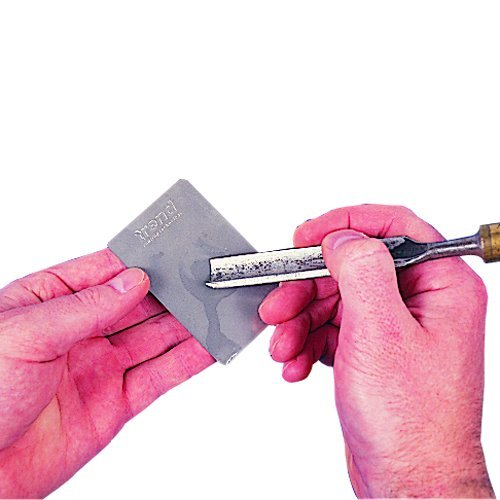 Trend 3-Inch Double-Sided Diamond Sharpening Stone, 1000 & 600 Grit, Credit Card Sized Carvers Honing Stone with Storage Wallet, DWS/CC/FF, Silver