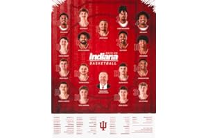 Indiana University Hoosiers 2025-26 Men's Basketball Schedule Poster