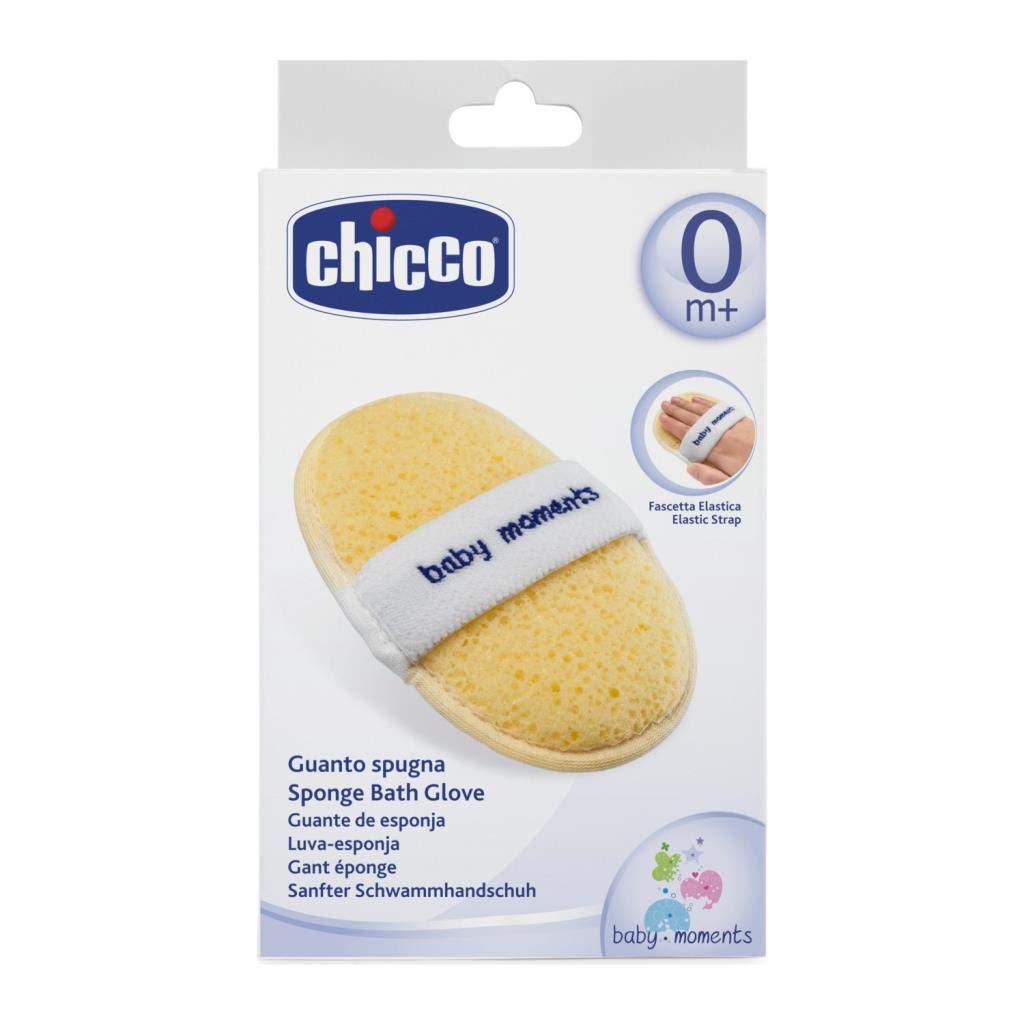 Chicco 0000786600000 Gentle Sponge Glove, Yellow