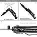 Survival Knife - Updated 7-in-1 Tactical Pocket Folding Knife with LED Flashlight, Glass Breaker, Seatbelt Cutter, Magnesium Fire Starter, Whistle and Bottle Opener, Best Stainless Steel Camping Gear