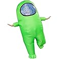 MXoSUM Impostor Inflatable Costume for Adult Funny Halloween Spacesuit Costume Astronaut Figures for Adult Game Fans